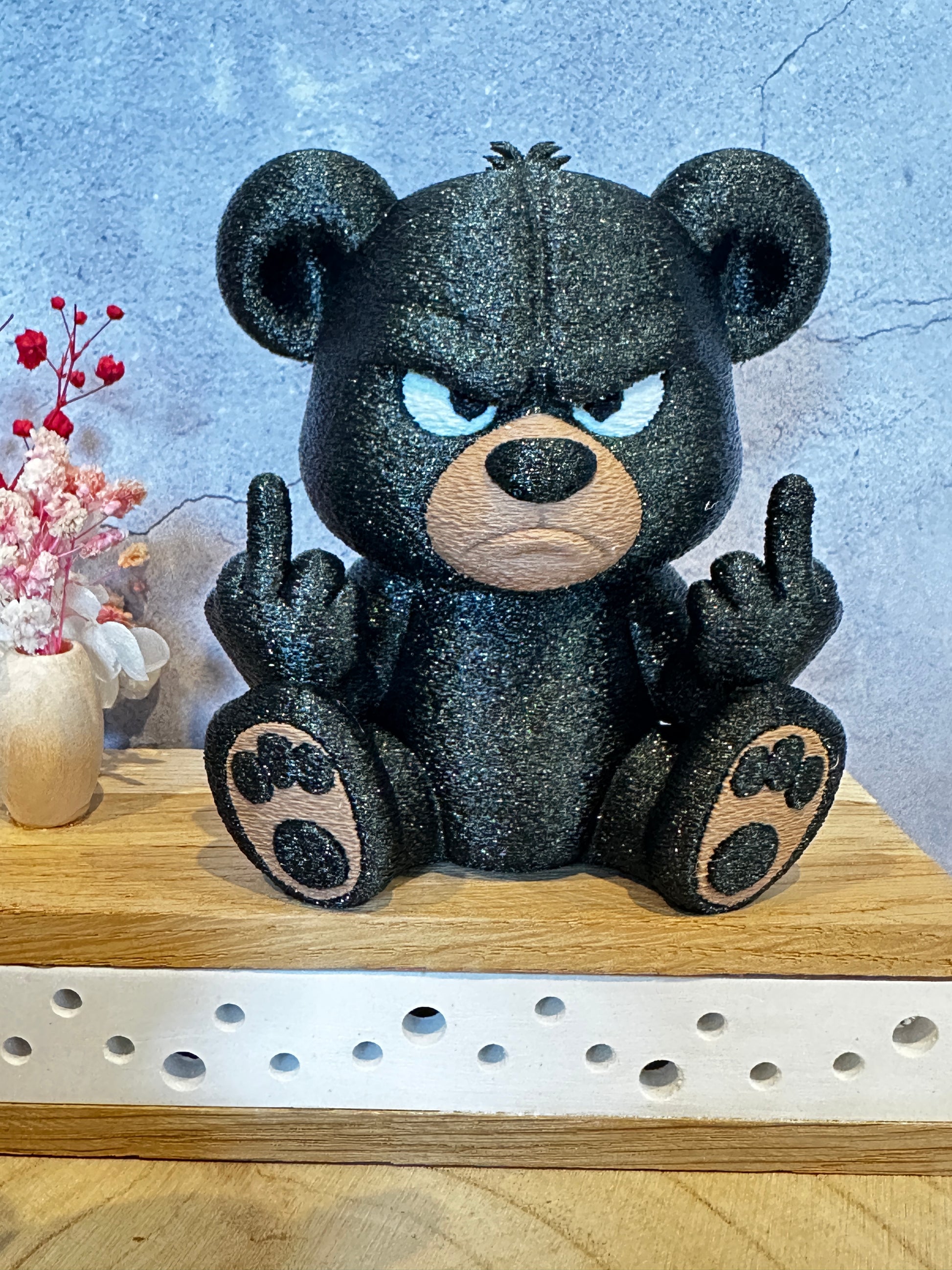 Rockerbär Figuren 🐻🤘🖕 – freche Deko & Geschenkidee für Rock & Metal Fans
