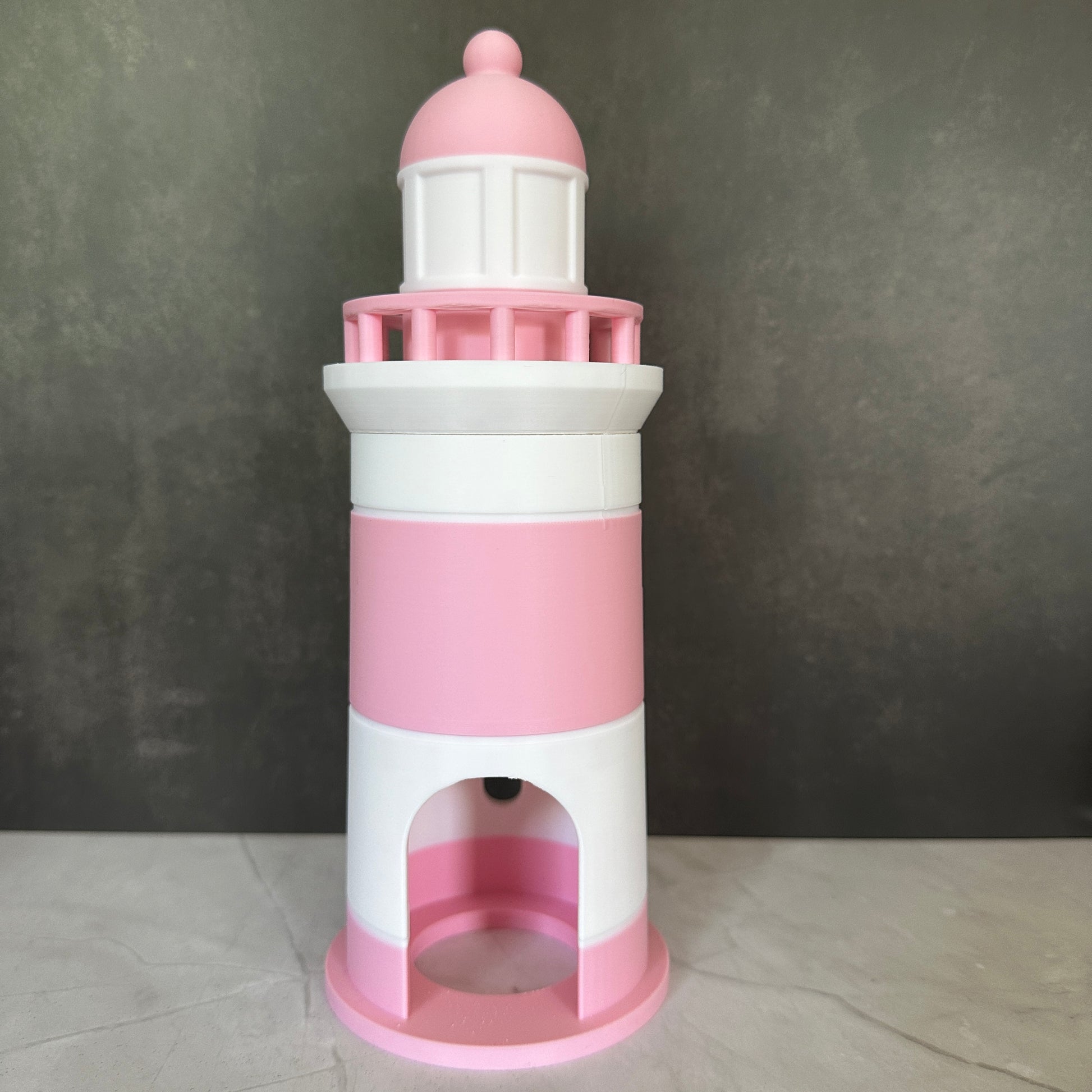 Nautische badkamerset – schip en vuurtoren in roze
