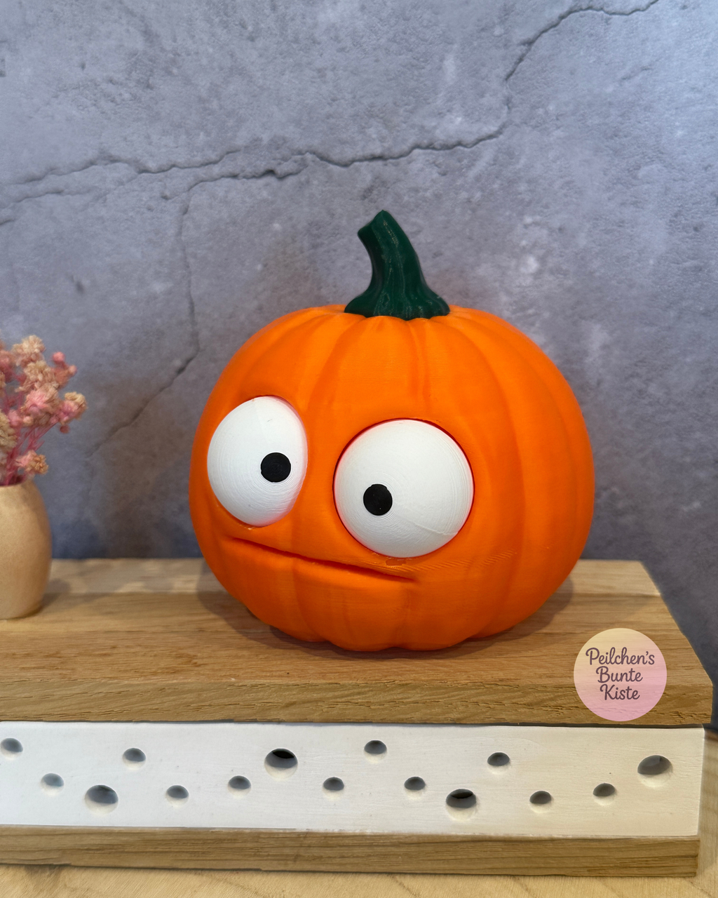 Lustige Kürbisse mit beweglichen Augen – Herbstdeko mit Charakter