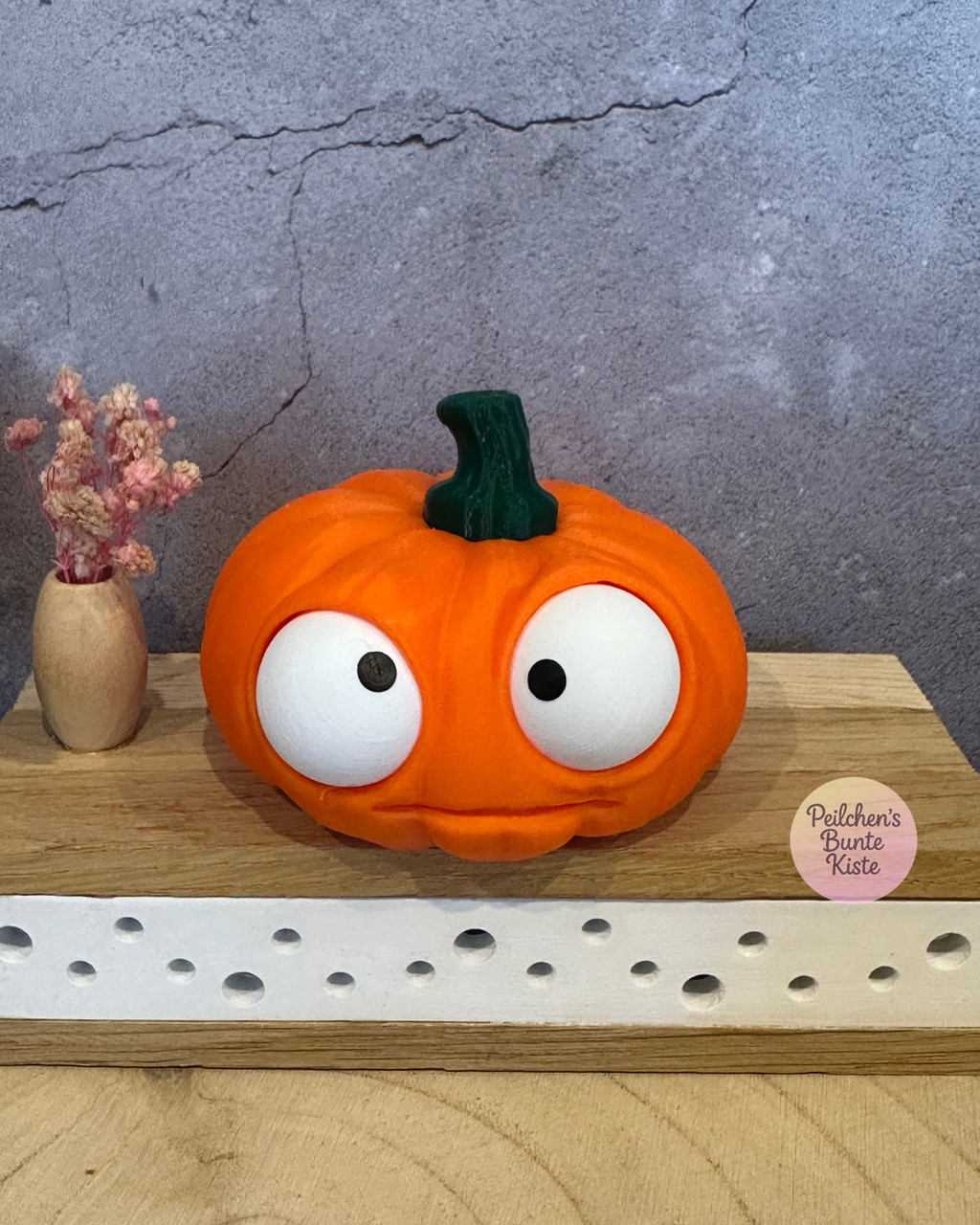 Lustige Kürbisse mit beweglichen Augen – Herbstdeko mit Charakter