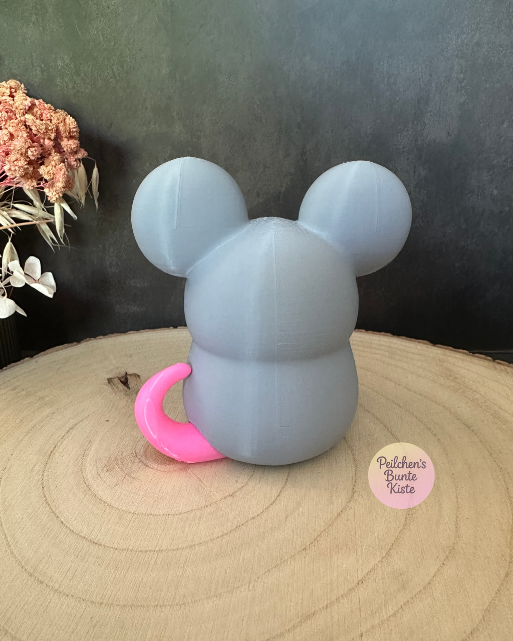 Mimic Maus mit beweglichen Augen – Lustige Kulleraugen-Deko