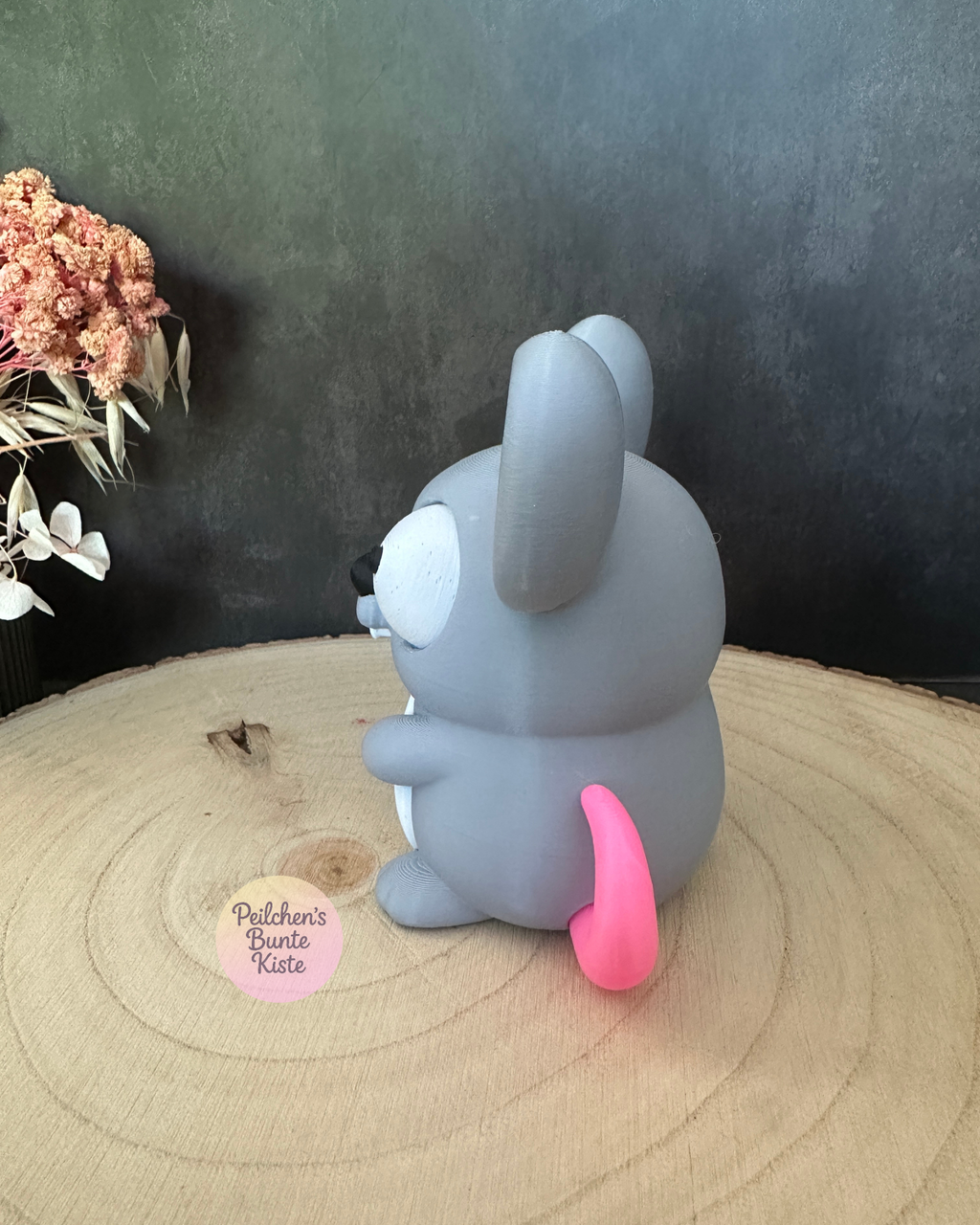 Mimic Maus mit beweglichen Augen – Lustige Kulleraugen-Deko