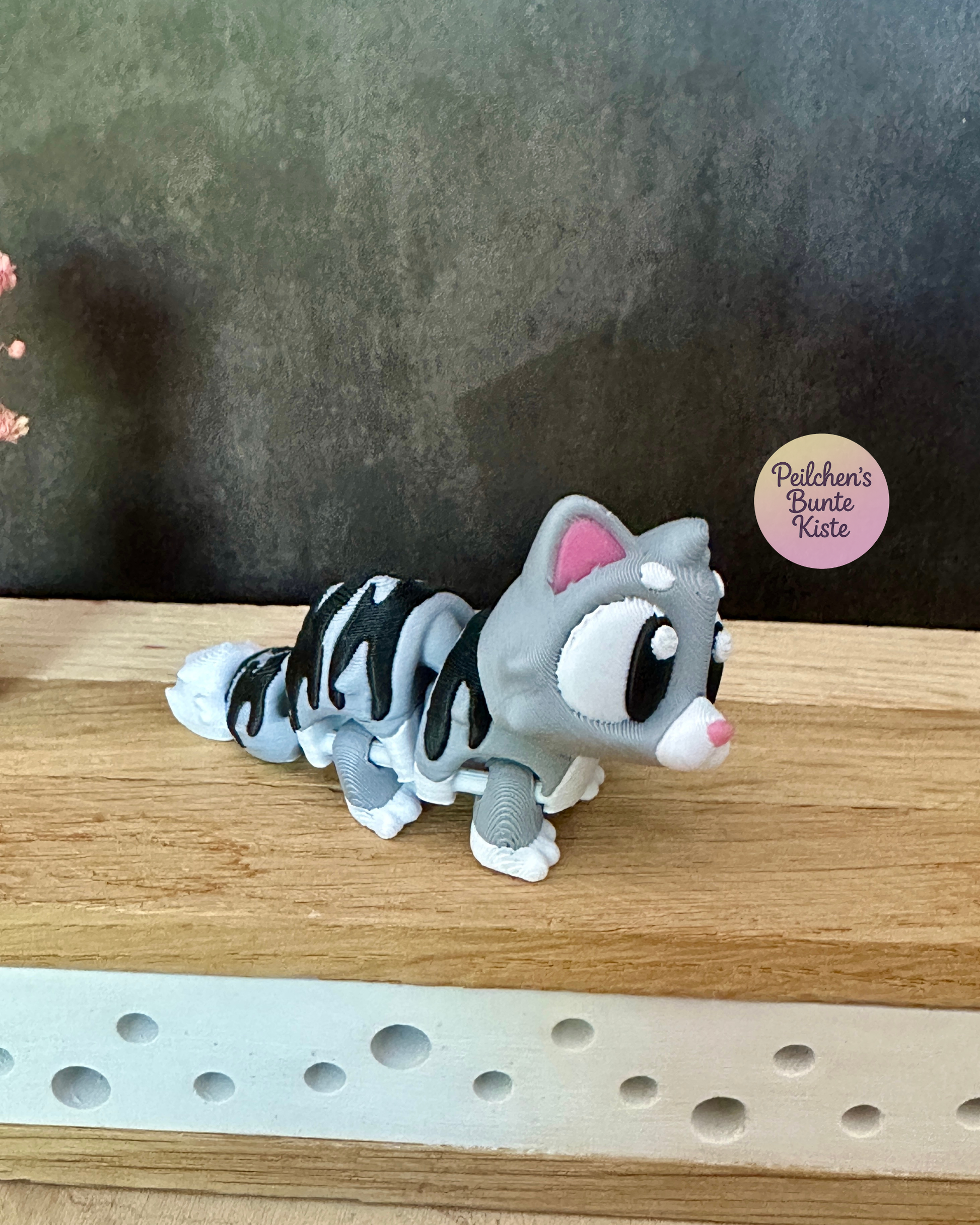 Bewegliche Tierfigur mit Tiertransportbox | Katze, Hund, Schildkröte & mehr