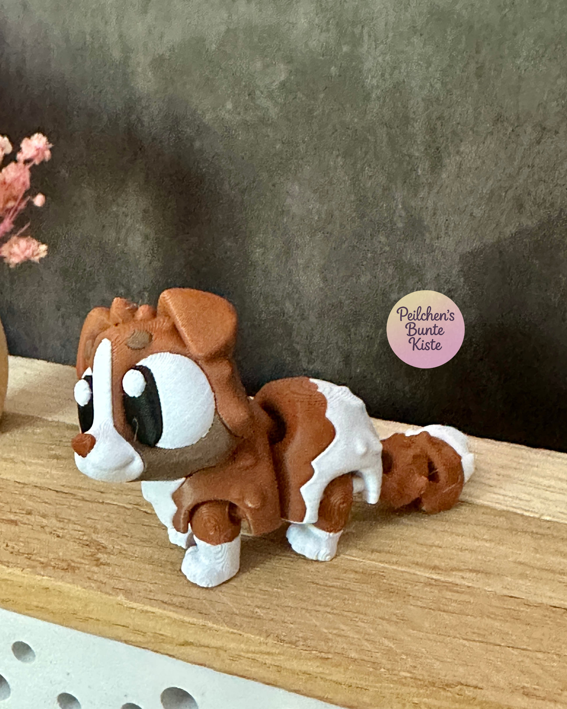 Bewegliche Tierfigur mit Tiertransportbox | Katze, Hund, Schildkröte & mehr