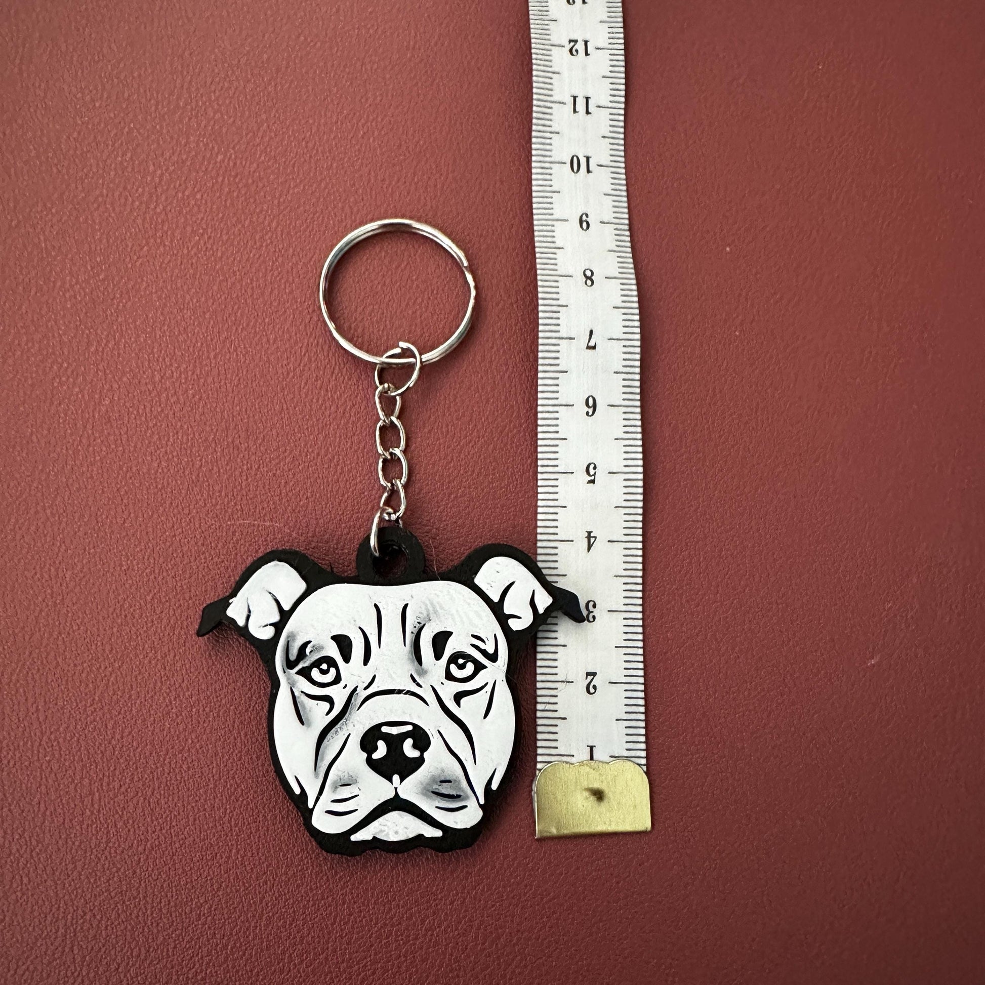 American Staffordshire Terrier Schlüsselanhänger – 3D-Druck