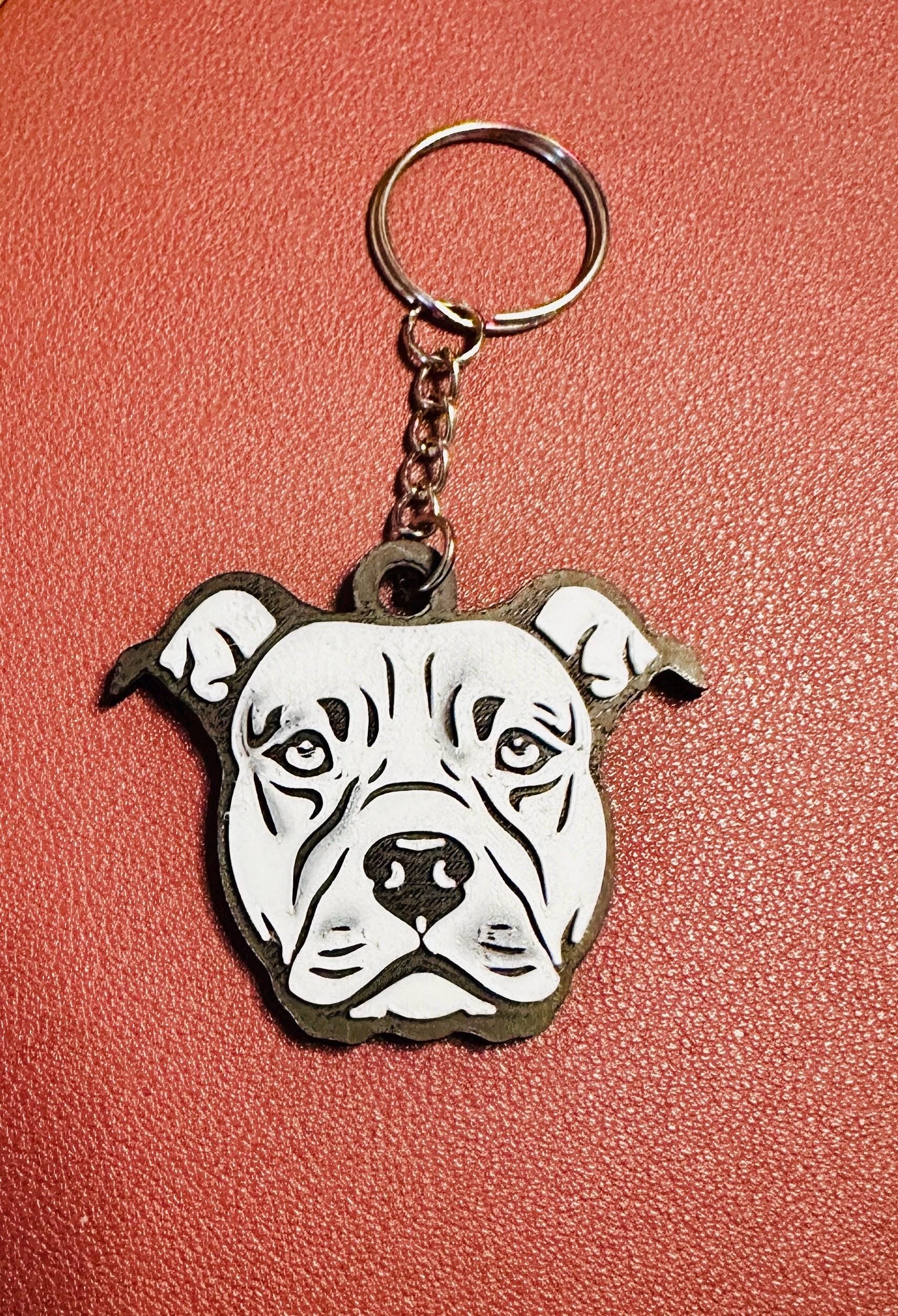 American Staffordshire Terrier Schlüsselanhänger – 3D-Druck