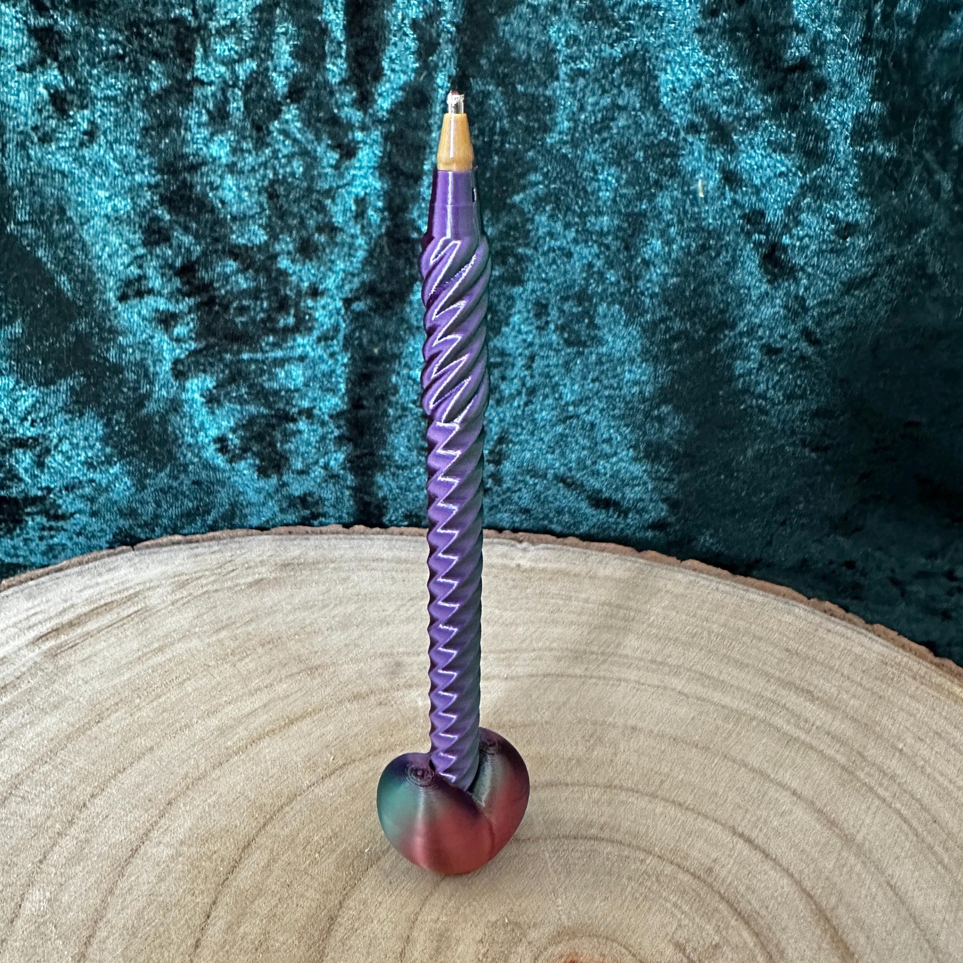 Fidget Kugelschreiber mit Herz-3D-gedruckt,BIC Mine-Anti-Stress Stift-Geschenk für Schule,Büro,Alltag