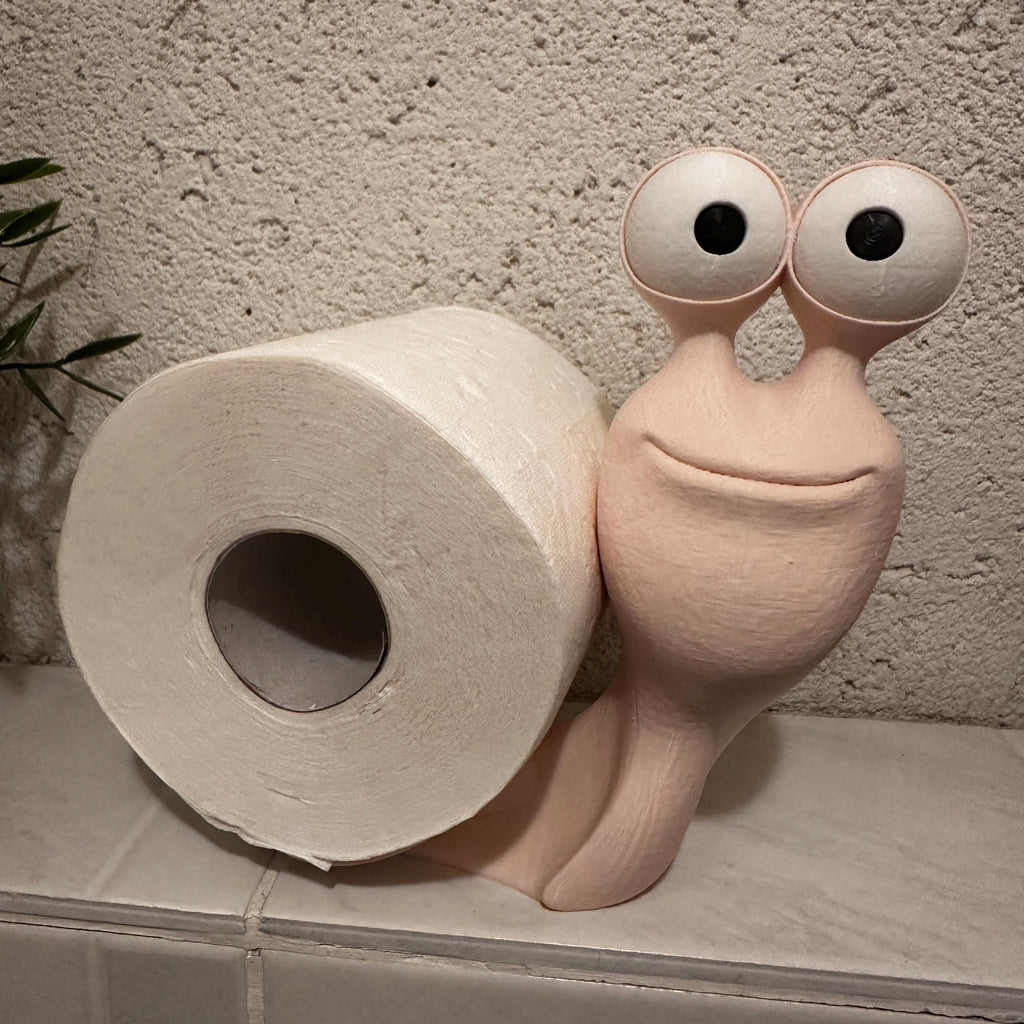 Lustiger Schnecken-Toilettenpapierhalter 2 Farbvariationen 3D-Druck Deko WC Bad Geschenk Schnecke mit Klorolle/witziger Klo-Gag für Gäste-WC