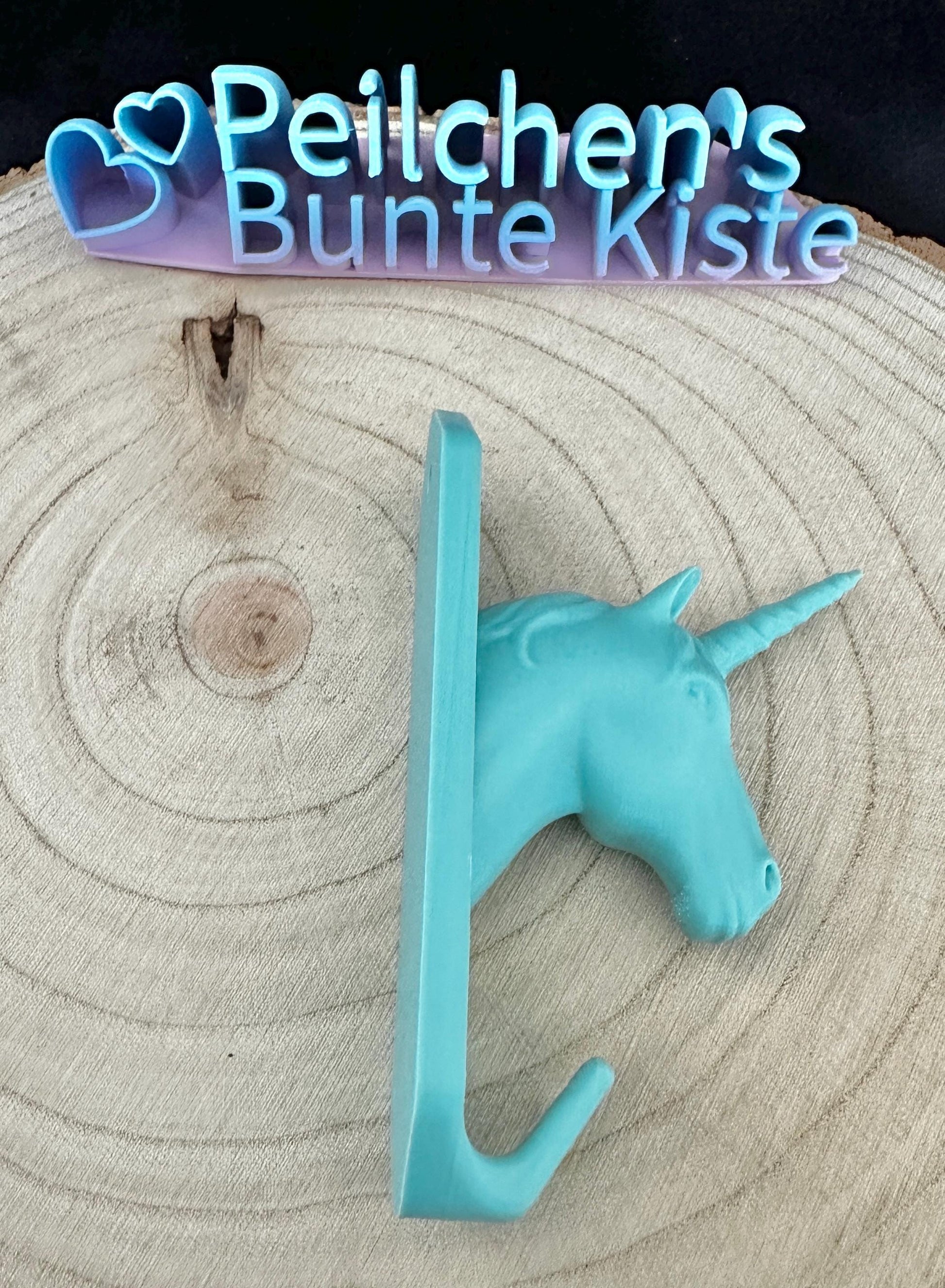 Einhorn Kleiderhaken Kinderzimmer / Wandhaken Einhorn 3D Druck / Haken für Jacken,Handtücher,Deko / Geschenk Mädchen bunte Vielfalt.