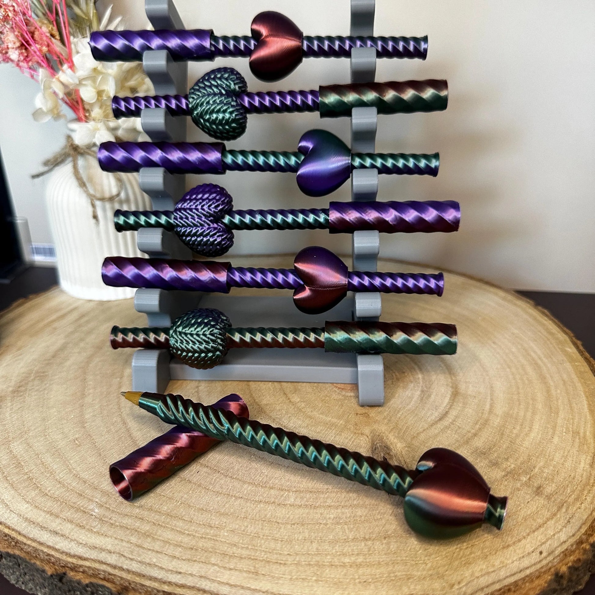 Hartvormige fidget-balpen – antistresspen met BIC-vulling, leuk cadeau-idee