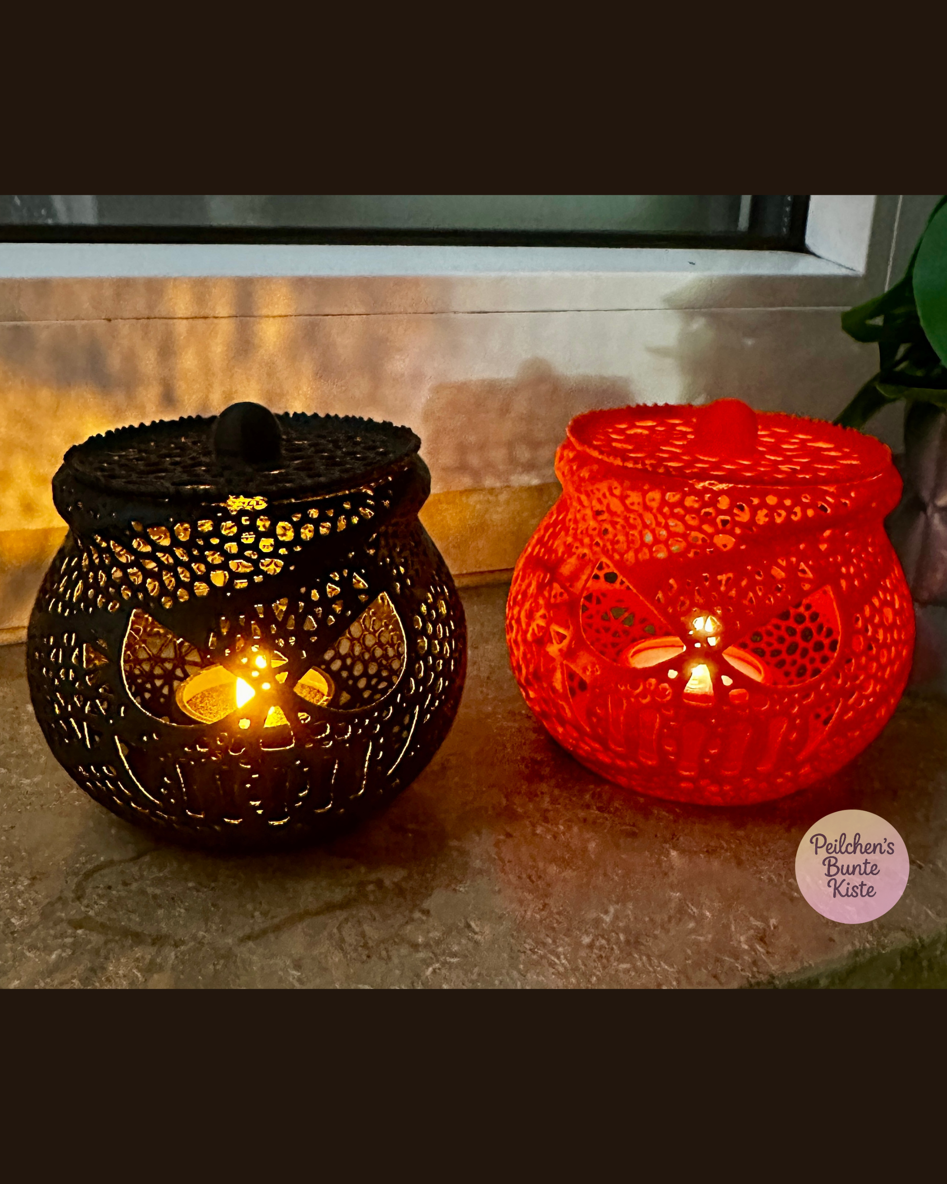 Halloween Kürbis Hexenkessel🕯️ – Windlicht & Geschenkidee für Herbstabende