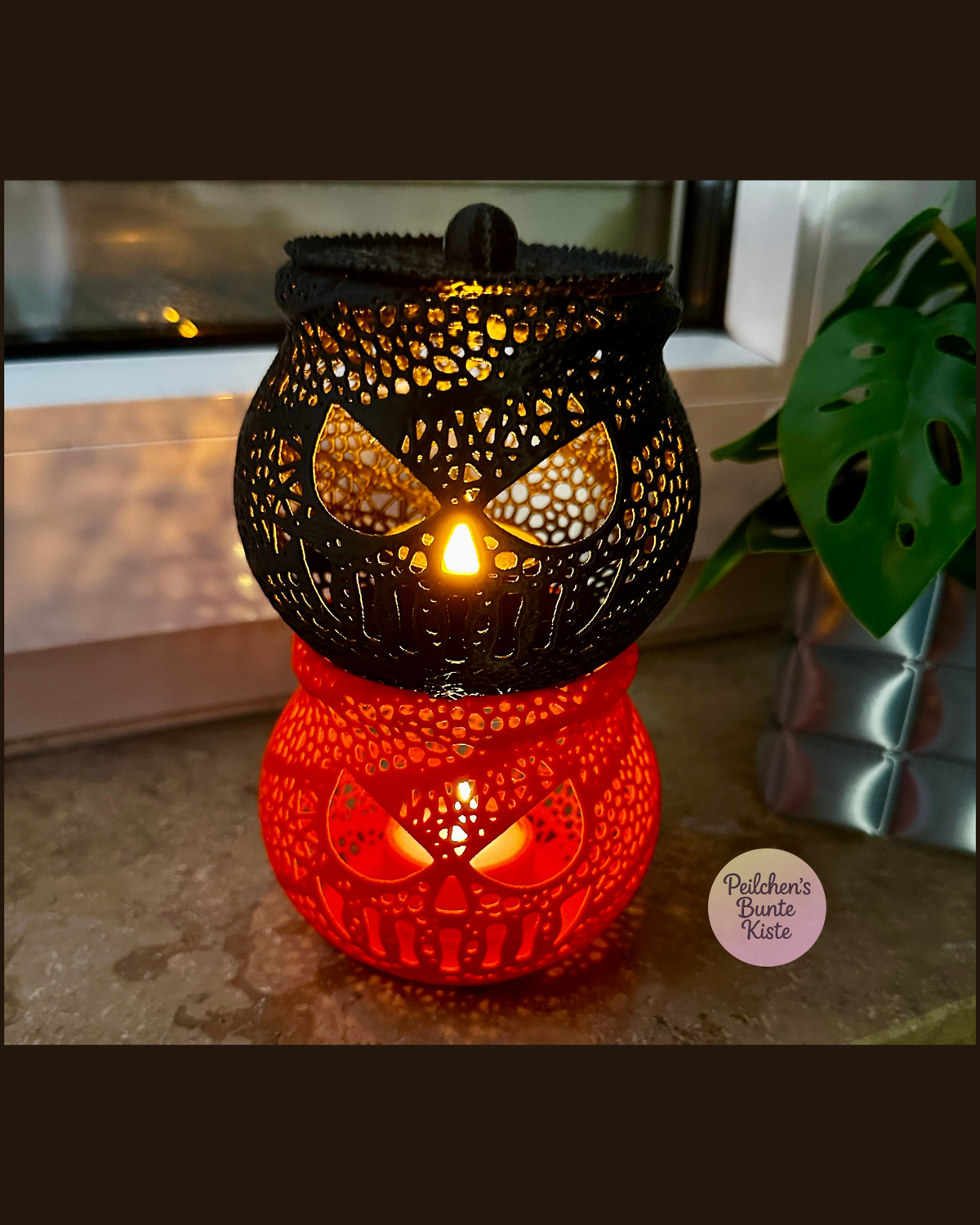 Halloween Kürbis Hexenkessel🕯️ – Windlicht & Geschenkidee für Herbstabende