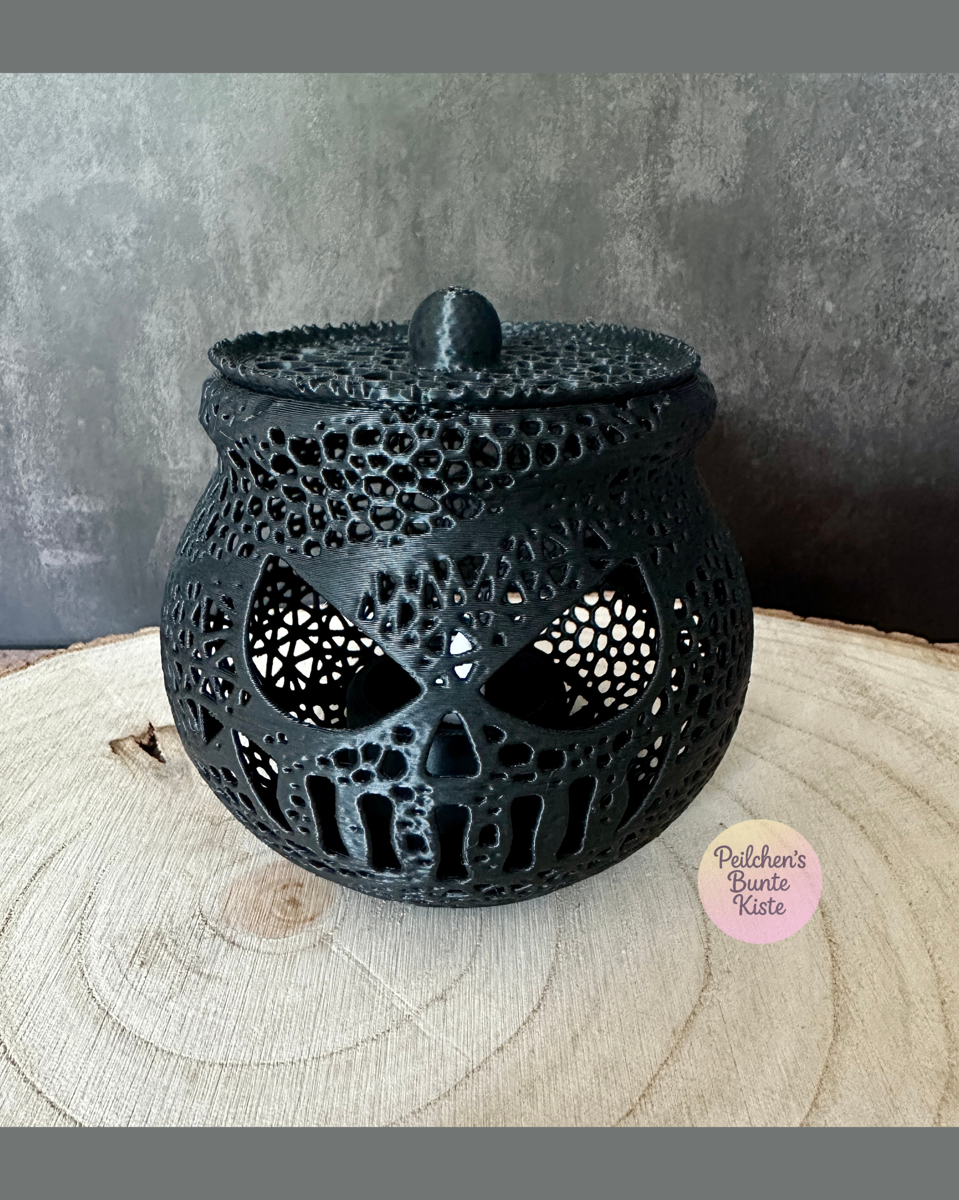 Halloween Kürbis Hexenkessel🕯️ – Windlicht & Geschenkidee für Herbstabende