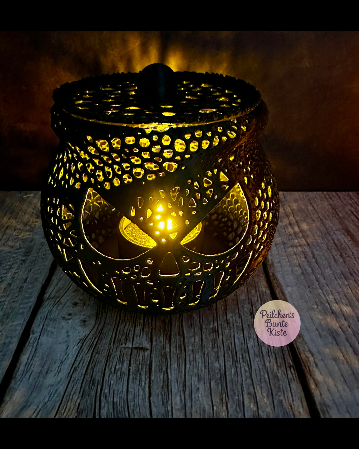 Halloween Kürbis Hexenkessel🕯️ – Windlicht & Geschenkidee für Herbstabende