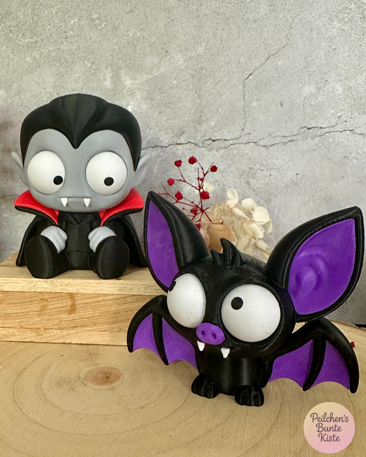 Vampir und Fledermaus mit beweglichen Augen – Mimik Serie