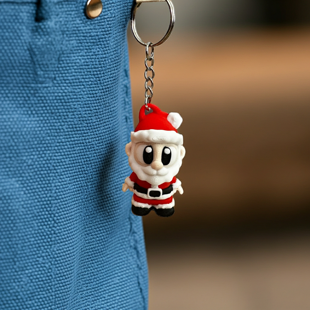 Weihnachts-Schlüsselanhänger – Weihnachtsmann oder Rentier | Handgemacht & perfekte Geschenkidee