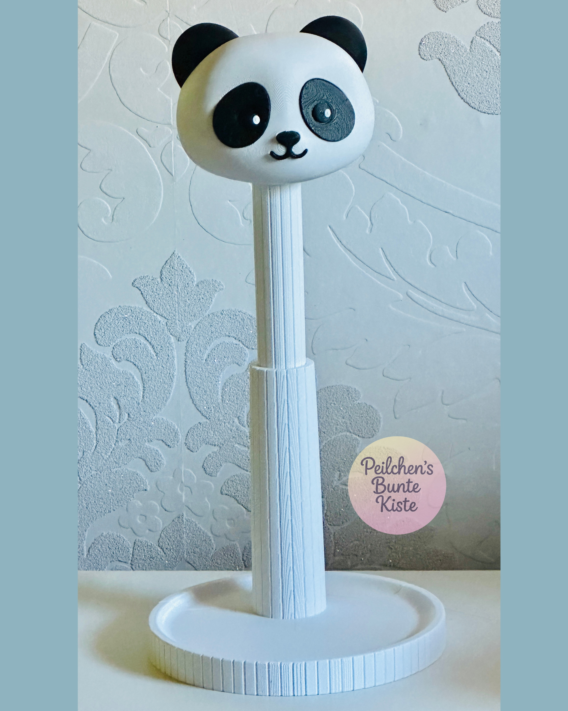 Panda-Kopfhörerständer höhenverstellbar – Niedlicher Headset-Halter für kleine & große Kopfhörer | Geschenk für Pandafans